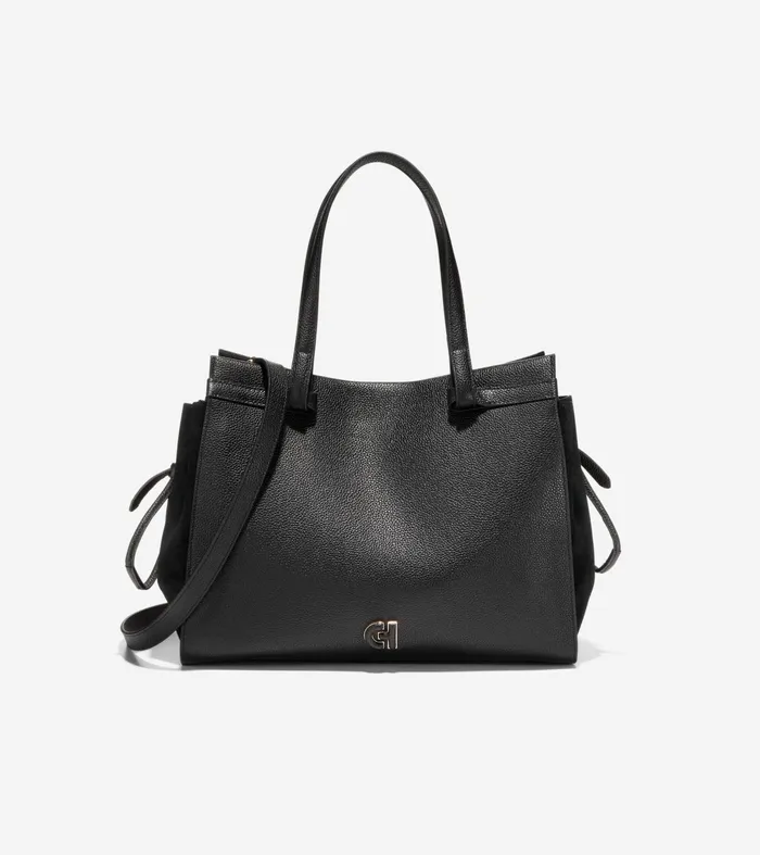 Women Grand Ambition SideCinch Satchel Black Cole Haan Shoulder Bags