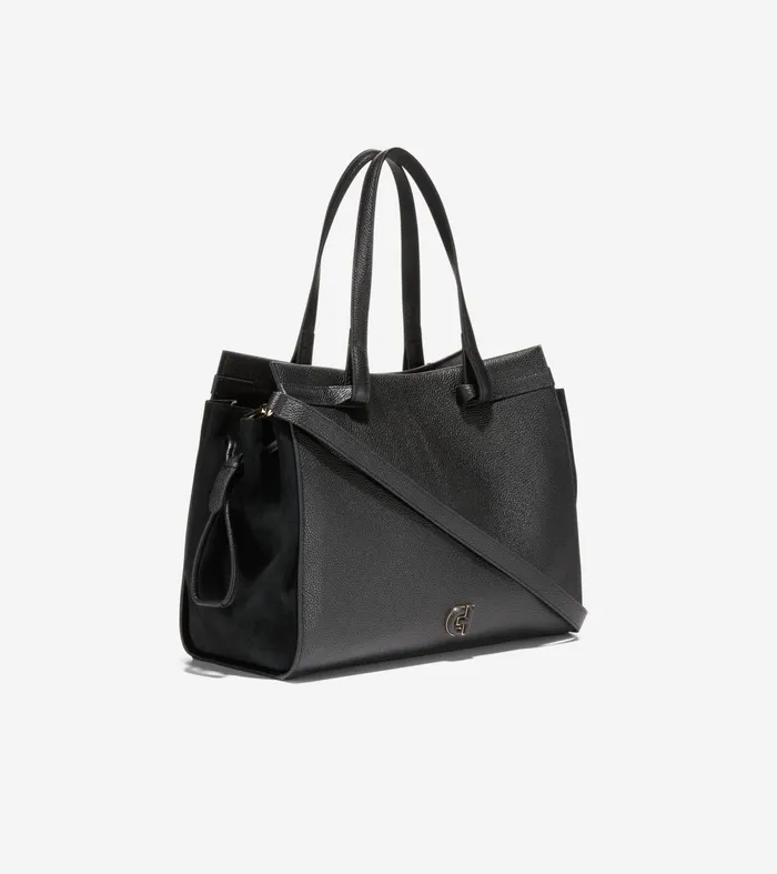 Women Grand Ambition SideCinch Satchel Black Cole Haan Shoulder Bags