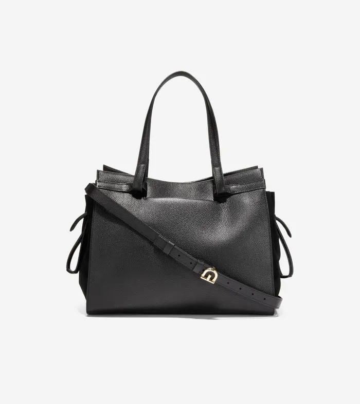 Women Grand Ambition SideCinch Satchel Black Cole Haan Shoulder Bags