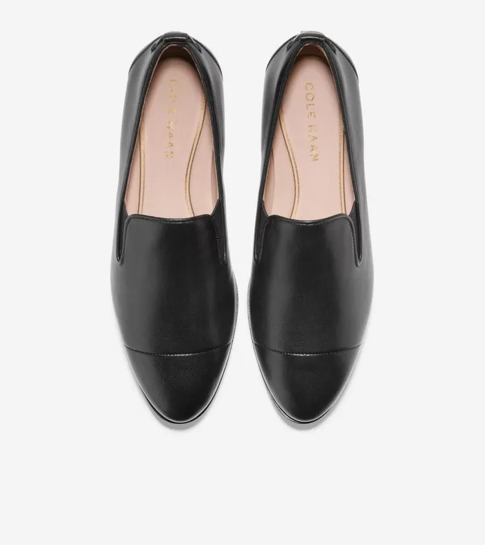 Women Grand Ambition SlipOn Loafer Black Leather Cole Haan Loafers and Drivers