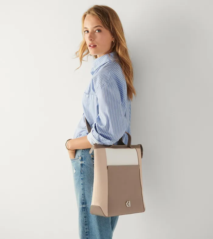 Women Grand Ambition Small Convertible Luxe Backpack Irish Coffeeoativorygold Cole Haan Backpacks