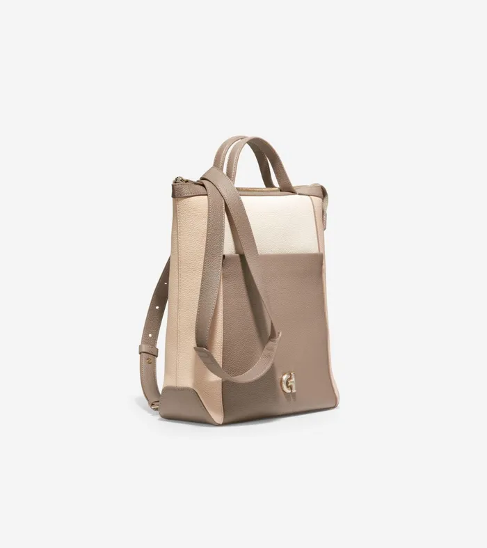 Women Grand Ambition Small Convertible Luxe Backpack Irish Coffeeoativorygold Cole Haan Backpacks