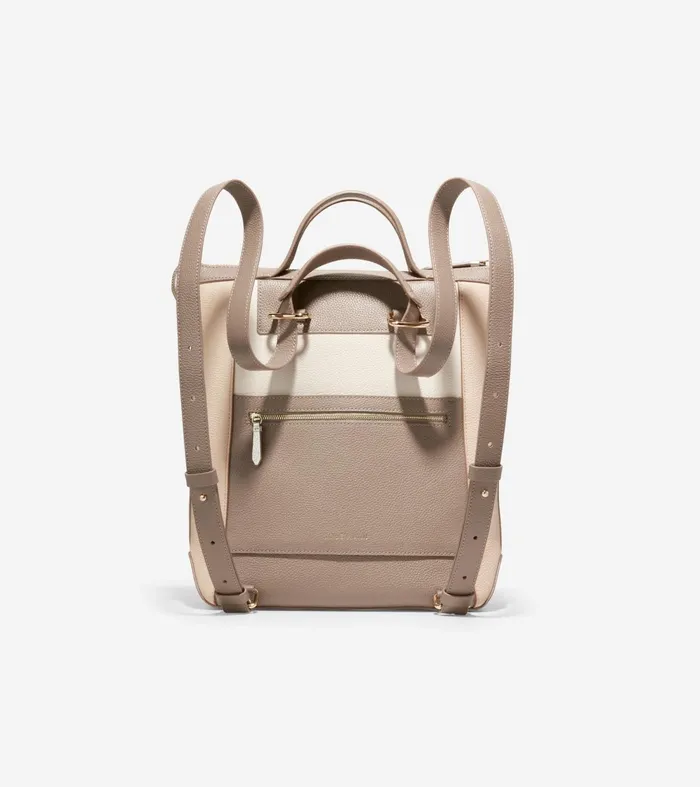 Women Grand Ambition Small Convertible Luxe Backpack Irish Coffeeoativorygold Cole Haan Backpacks