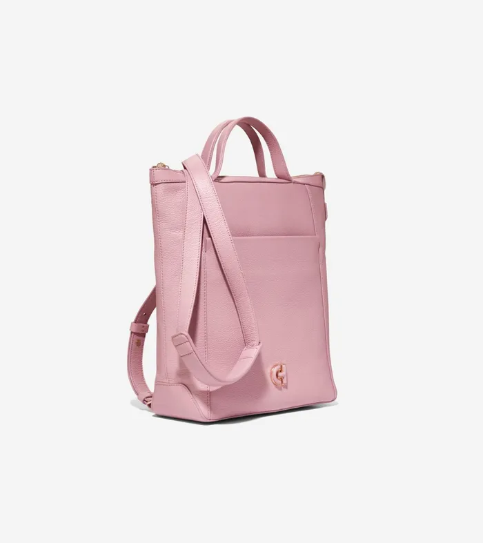Women Grand Ambition Small Convertible Luxe Backpack Mauve Shadows Cole Haan Backpacks