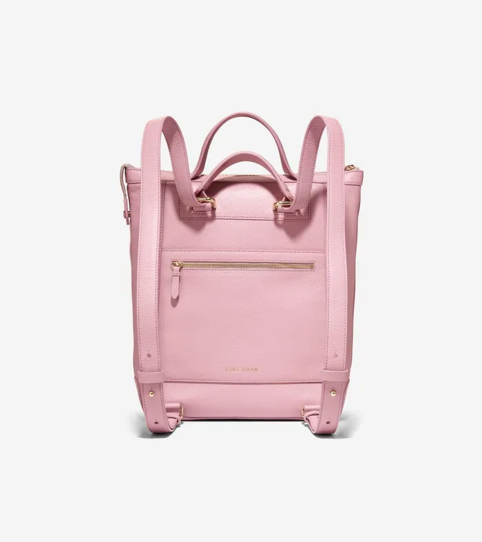 Women Grand Ambition Small Convertible Luxe Backpack Mauve Shadows Cole Haan Backpacks