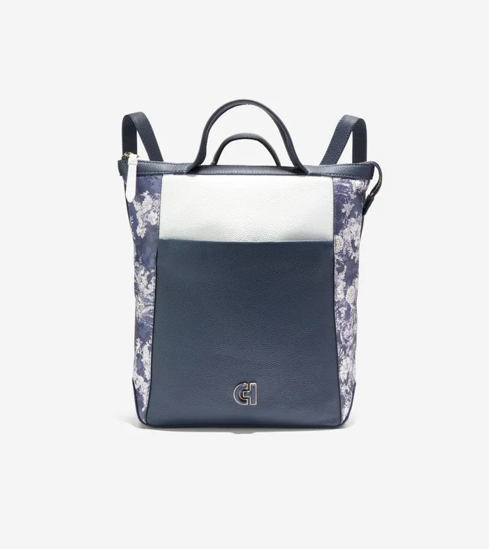 Women Grand Ambition Small Convertible Luxe Backpack Toile Angel Printnavy Blueoptic White Cole Haan Backpacks Women Grand Ambition Small Convertible Luxe Backpack Toile Angel Printnavy Blueoptic White Cole Haan Backpacks