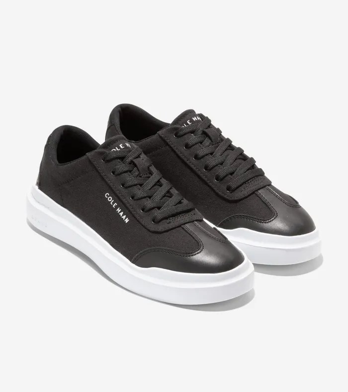 Women GrandProslash Rally Canvas TToe Sneakers Blackoptic White Cole Haan Sneakers