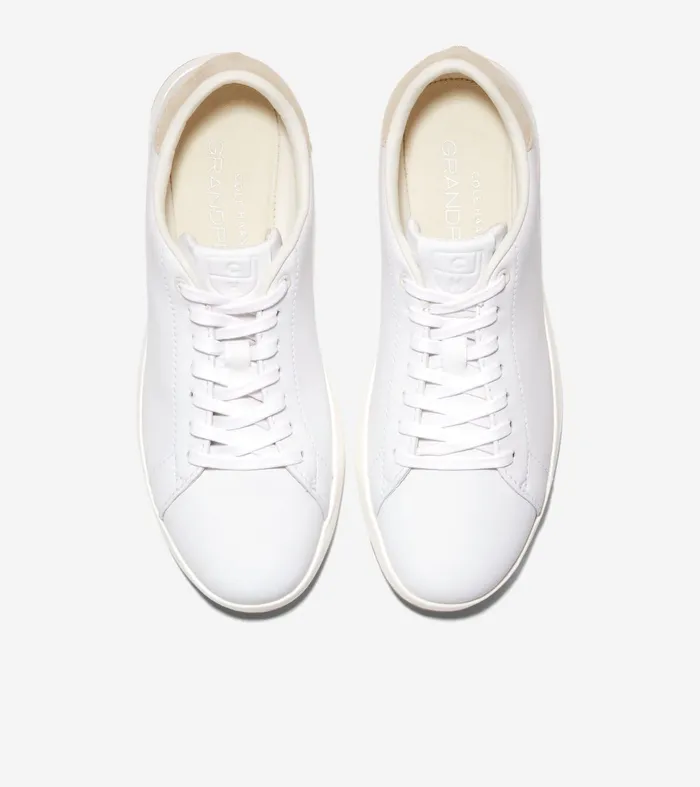 Women GrandProslash Tennis Sneakers Optic White Leather Cole Haan Sneakers