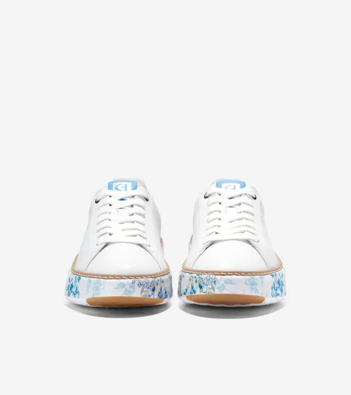 Women GrandProslash Topspin Sneakers Optic Whiteblue Toile Cole Haan Sneakers