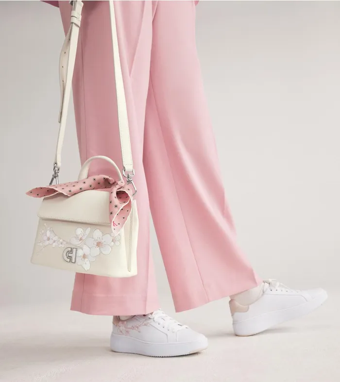 Women Grandproslash Topspin Sneakers Optic Whitecherry Blossomsilver Cole Haan Sneakers