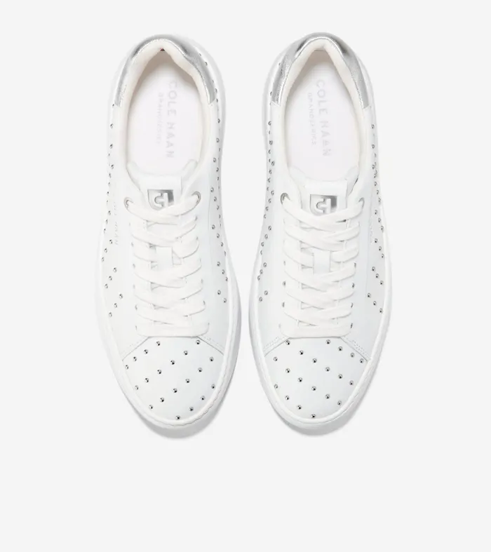Women Grandproslash Topspin Sneakers Optic Whitemicro Studs Cole Haan Sneakers