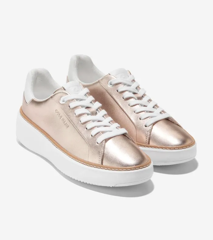 Women GrandProslash Topspin Sneakers Rose Gold Metallic Cole Haan Sneakers