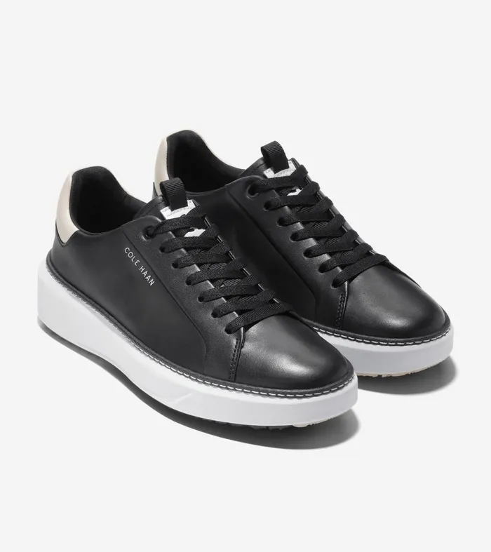 Women GrandProslash Waterproof Topspin Golf Shoes Blackwhitecap Grayoptic White Cole Haan Sneakers