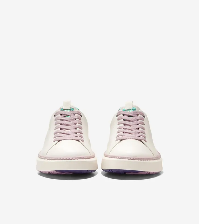 Women GrandProslash Waterproof Topspin Golf Shoes Ivorymauve Shadows Cole Haan Sneakers