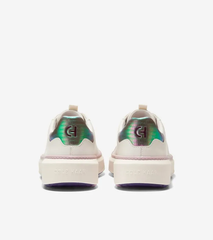 Women GrandProslash Waterproof Topspin Golf Shoes Ivorymauve Shadows Cole Haan Sneakers
