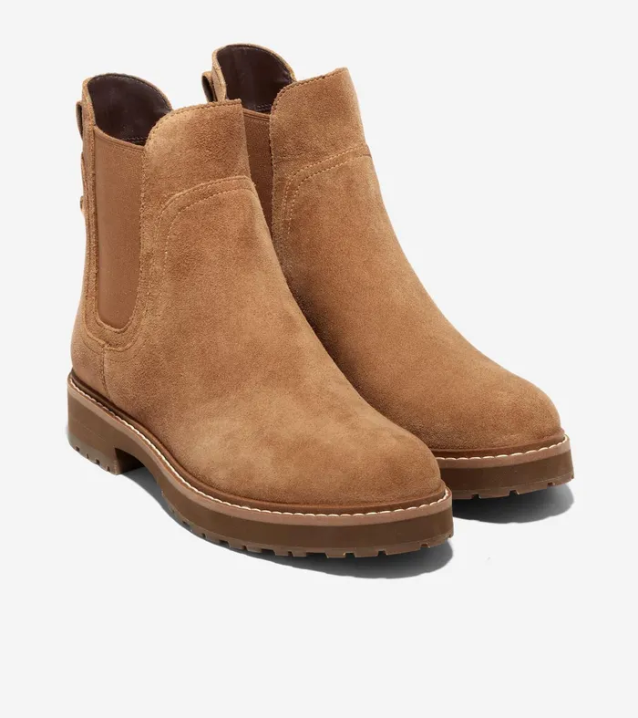 Women Greenwich Waterproof Chelsea Bootie Golden Toffee Cole Haan Boots