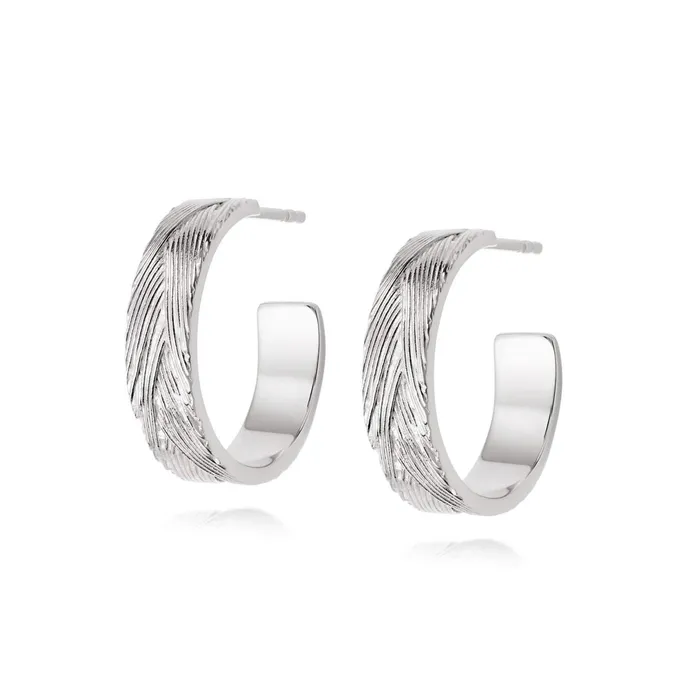 Women Hoop Earrings Daisy London Jewellery Artisan Woven Hoop Earring Sterling Silver Women Hoop Earrings Daisy London Jewellery Artisan Woven Hoop Earring Sterling Silver