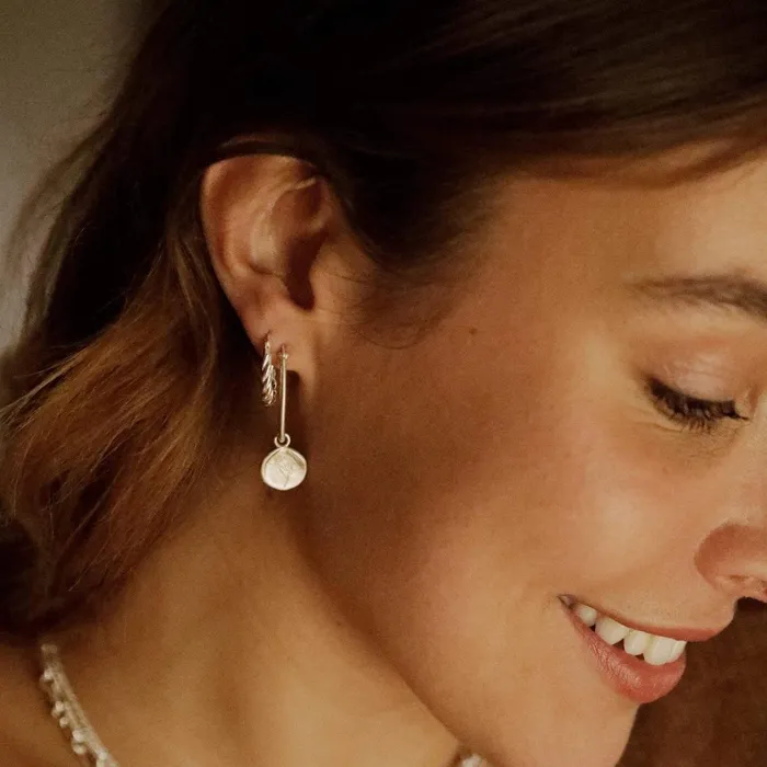 Women Hoop Earrings Daisy London Jewellery Bird Of Paradise Drop Earrings Sterling Silver