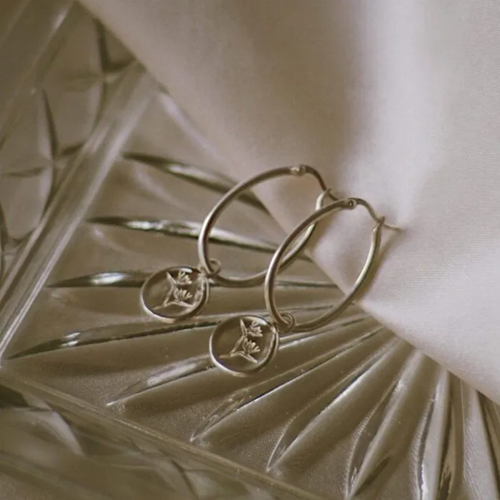 Women Hoop Earrings Daisy London Jewellery Bird Of Paradise Drop Earrings Sterling Silver