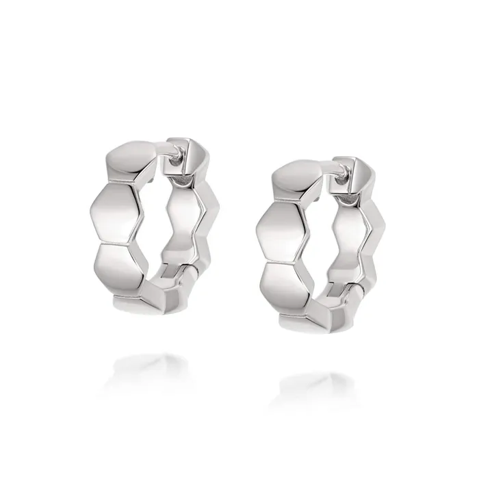 Women Huggie Earrings Daisy London Jewellery Bethany Huggie Hoop Earrings Sterling Silver Women Huggie Earrings Daisy London Jewellery Bethany Huggie Hoop Earrings Sterling Silver