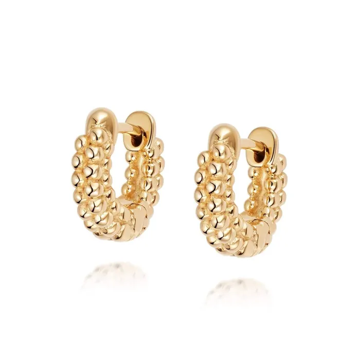 Women Huggie Earrings Daisy London Jewellery Dolly Huggie Hoop Earrings 18ct Gold Plate Women Huggie Earrings Daisy London Jewellery Dolly Huggie Hoop Earrings 18ct Gold Plate