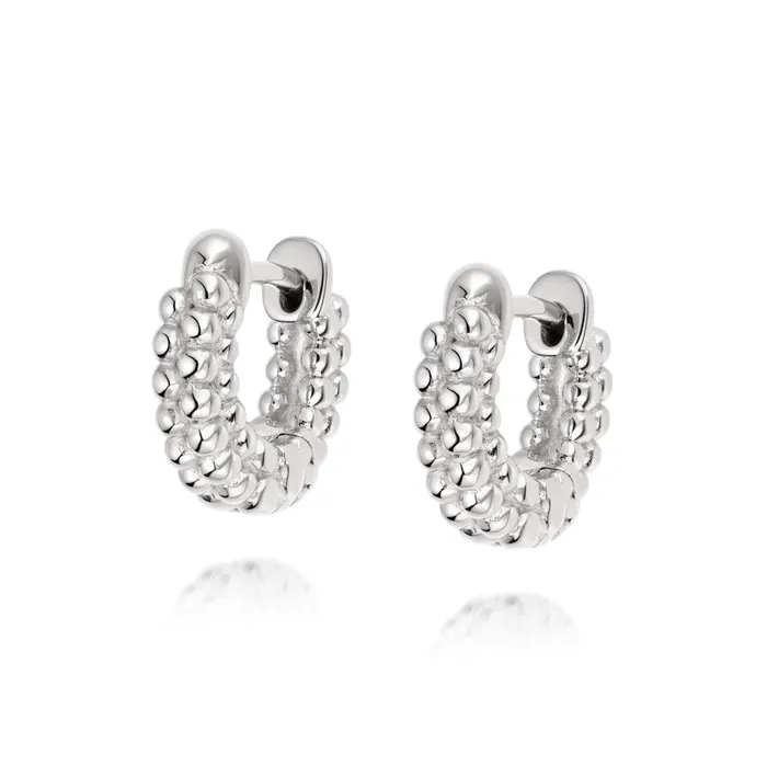 Women Huggie Earrings Daisy London Jewellery Dolly Huggie Hoop Earrings Sterling Silver Women Huggie Earrings Daisy London Jewellery Dolly Huggie Hoop Earrings Sterling Silver