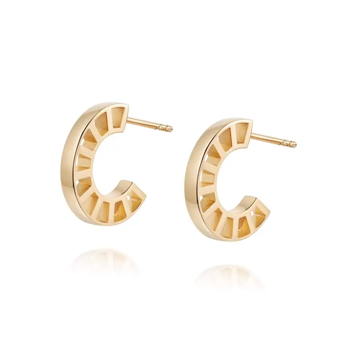 Women Huggie Earrings Daisy London Jewellery Goldie Huggie Hoop Earrings 18ct Gold Plate Women Huggie Earrings Daisy London Jewellery Goldie Huggie Hoop Earrings 18ct Gold Plate