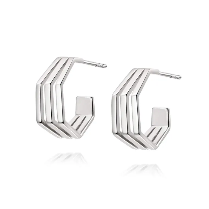 Women Huggie Earrings Daisy London Jewellery Jameela Huggie Hoop Earrings Sterling Silver Women Huggie Earrings Daisy London Jewellery Jameela Huggie Hoop Earrings Sterling Silver