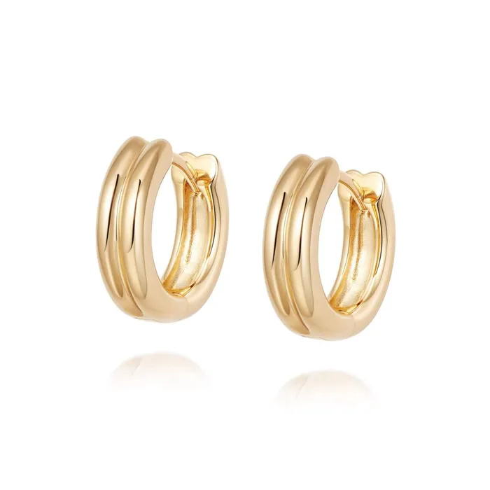 Women Huggie Earrings Daisy London Jewellery Meryl Huggie Hoop Earrings 18ct Gold Plate Women Huggie Earrings Daisy London Jewellery Meryl Huggie Hoop Earrings 18ct Gold Plate