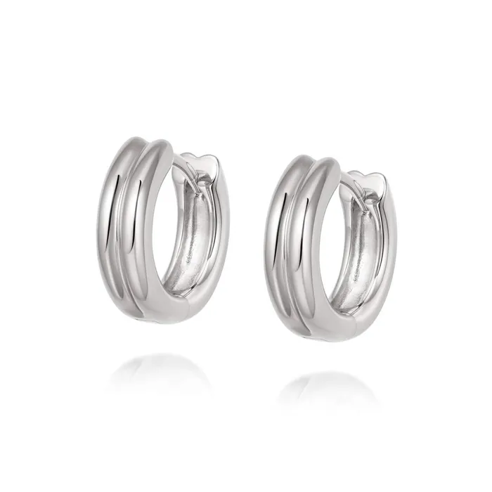 Women Huggie Earrings Daisy London Jewellery Meryl Huggie Hoop Earrings Sterling Silver Women Huggie Earrings Daisy London Jewellery Meryl Huggie Hoop Earrings Sterling Silver