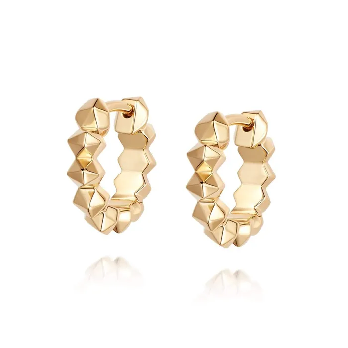 Women Huggie Earrings Daisy London Jewellery Octavia Huggie Hoop Earrings 18ct Gold Plate Women Huggie Earrings Daisy London Jewellery Octavia Huggie Hoop Earrings 18ct Gold Plate