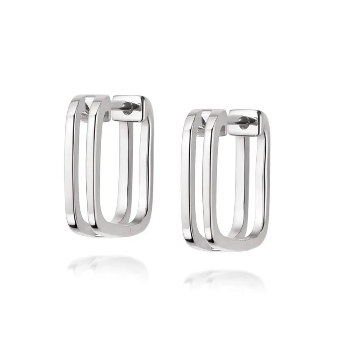 Women Huggie Earrings Daisy London Jewellery Rupi Huggie Hoop Earrings Sterling Silver Women Huggie Earrings Daisy London Jewellery Rupi Huggie Hoop Earrings Sterling Silver