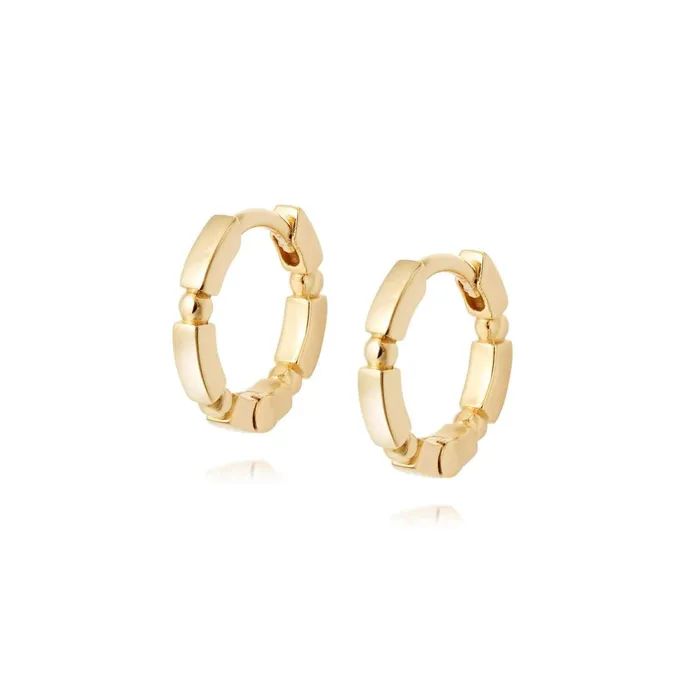 Women Huggie Earrings Daisy London Jewellery Stacked Huggie Hoops 18Ct Gold Plate Women Huggie Earrings Daisy London Jewellery Stacked Huggie Hoops 18Ct Gold Plate