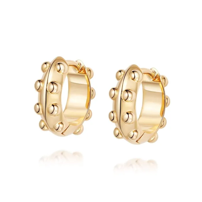 Women Huggie Earrings Daisy London Jewellery Tahliah Huggie Hoop Earrings 18ct Gold Plate Women Huggie Earrings Daisy London Jewellery Tahliah Huggie Hoop Earrings 18ct Gold Plate
