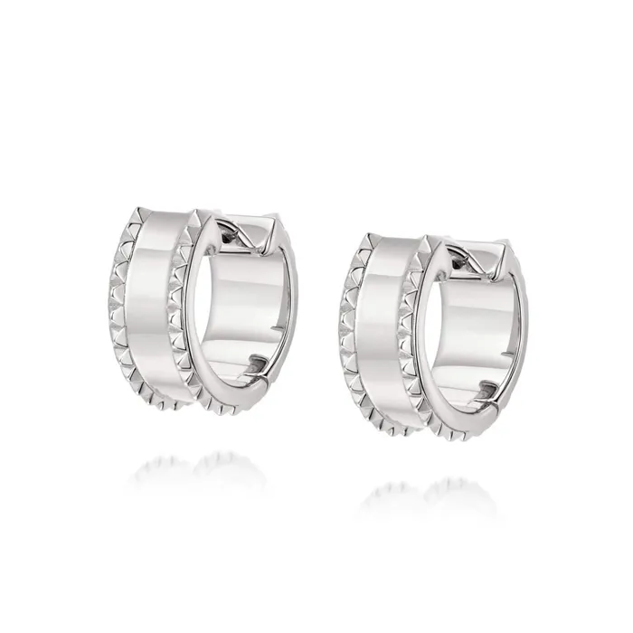 Women Huggie Earrings Daisy London Jewellery Vivienne Huggie Hoop Earrings Sterling Silver Women Huggie Earrings Daisy London Jewellery Vivienne Huggie Hoop Earrings Sterling Silver