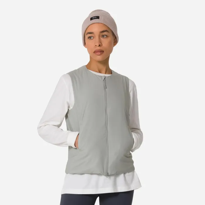 Women Insulated Vest Black Greytan Olivewrought Iron Mercury Rapha Jackets and Vests