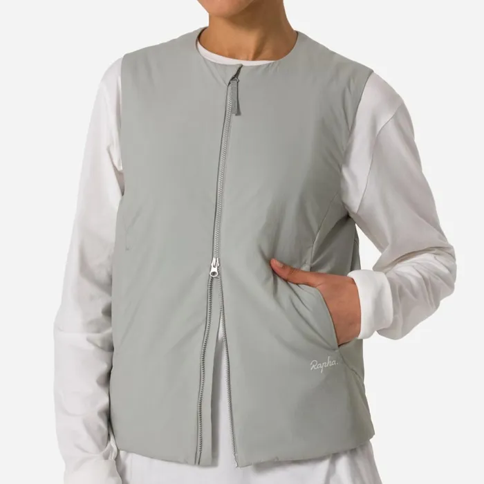 Women Insulated Vest Black Greytan Olivewrought Iron Mercury Rapha Jackets and Vests