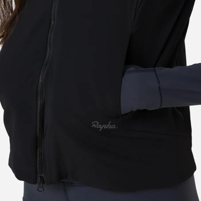 Women Insulated Vest Black Greytan Olivewrought Iron Mercury Rapha Jackets and Vests