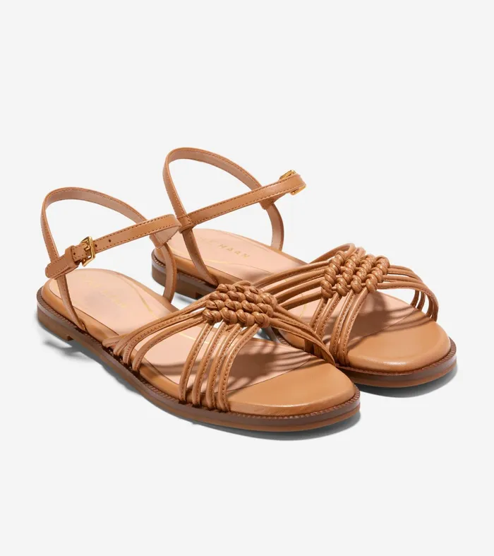 Women Jitney Knot Sandals Pecan Cole Haan Sandals