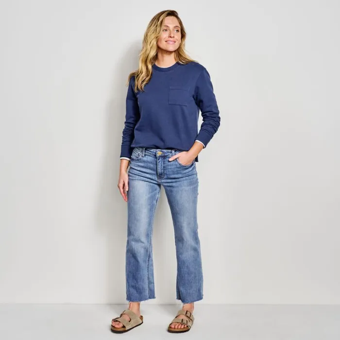 Women Kut From The Klothreg Kelsey Cropped Flare Jeans Light Indigo Hirise Orvis Pants