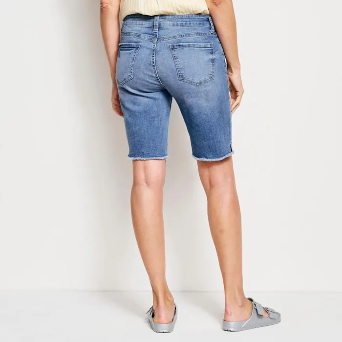 Women Kut From The Klothreg Natalie Bermuda 10quot Shorts Light Indigo Midrise Orvis Shorts