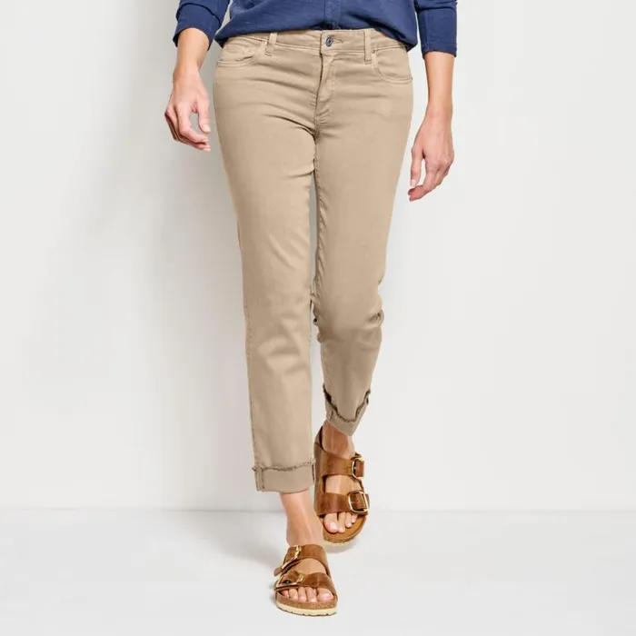 Women Kut From The Klothreg Stretch Twill Amy Crop Desert Khaki Exclusive Orvis Pants