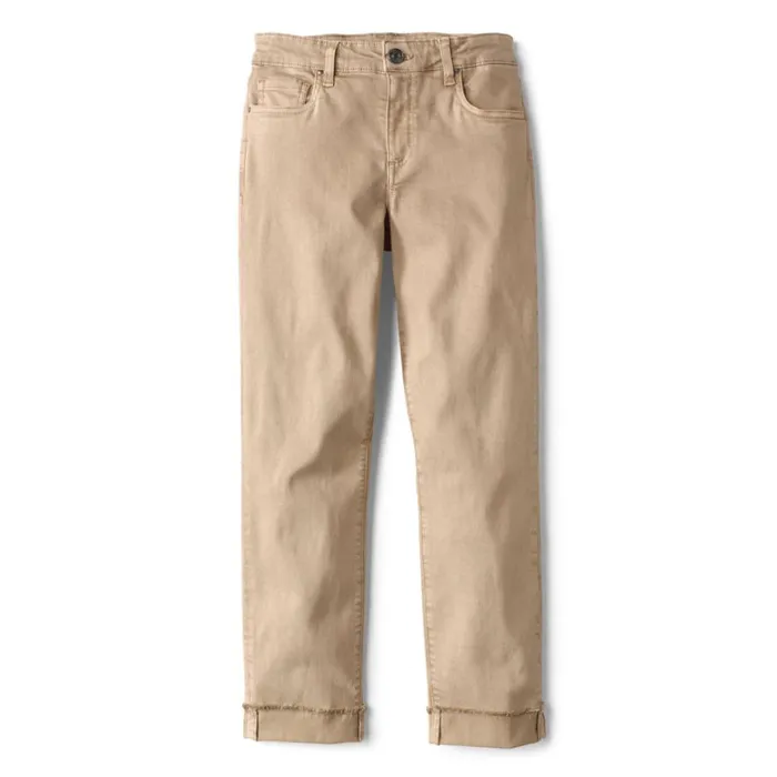 Women Kut From The Klothreg Stretch Twill Amy Crop Desert Khaki Exclusive Orvis Pants