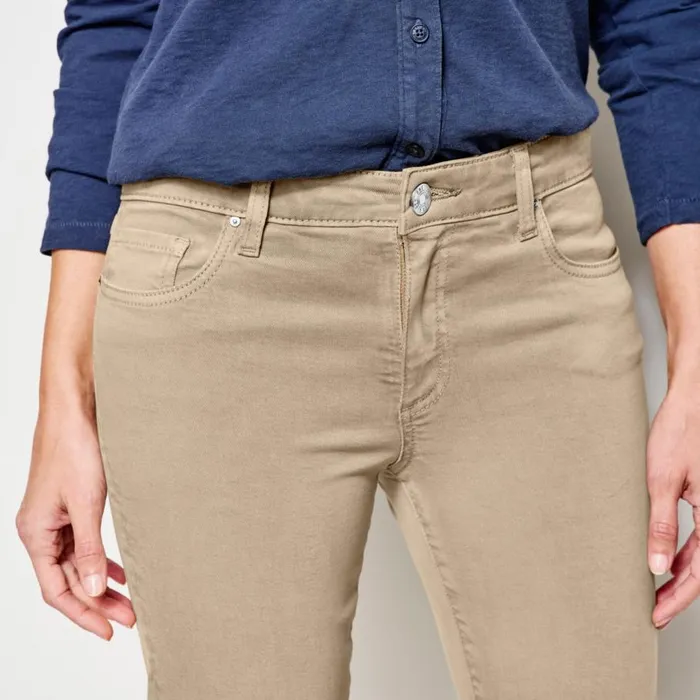 Women Kut From The Klothreg Stretch Twill Amy Crop Desert Khaki Exclusive Orvis Pants