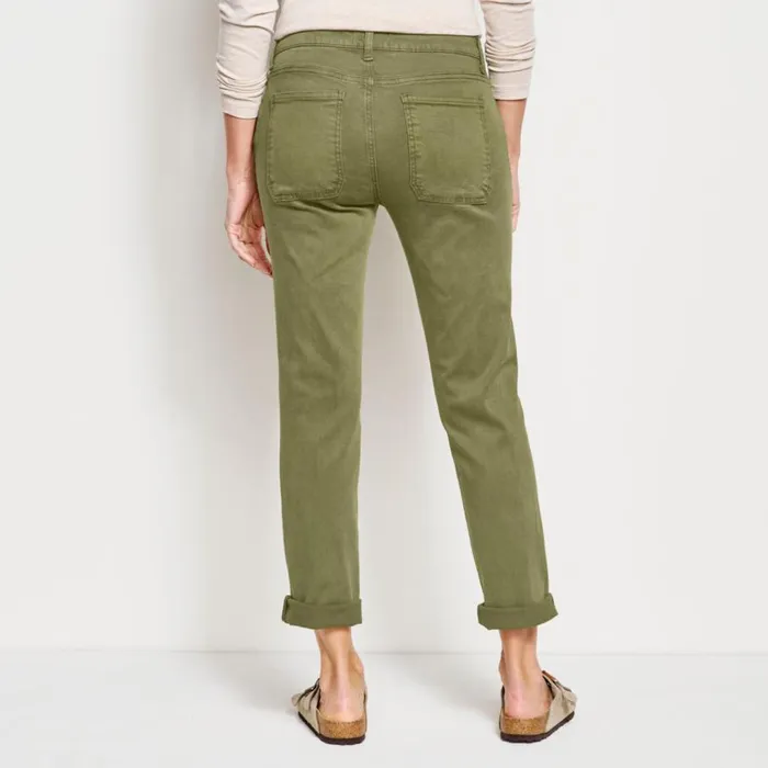 Women Kut From The Klothreg Stretch Twill Catherine Boyfriend AnklemdashExclusive Loden Orvis Pants