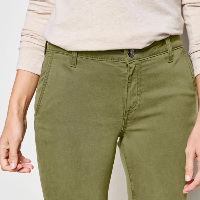 Women Kut From The Klothreg Stretch Twill Catherine Boyfriend AnklemdashExclusive Loden Orvis Pants