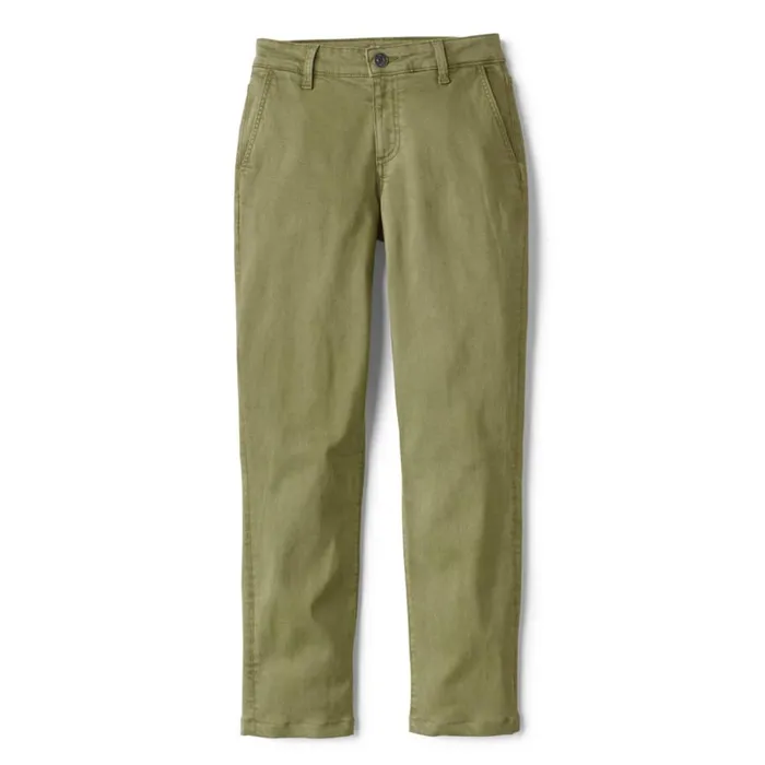 Women Kut From The Klothreg Stretch Twill Catherine Boyfriend AnklemdashExclusive Loden Orvis Pants