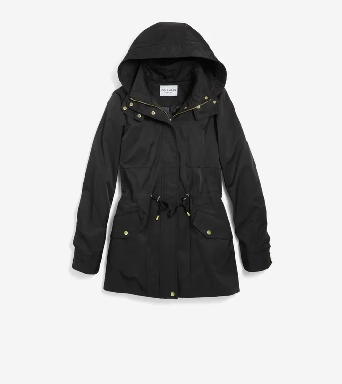 Women Lightweight Travel Jacket Black Cole Haan Softshell Jackets