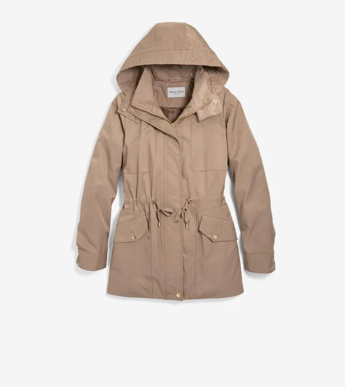 Women Lightweight Travel Jacket Truffle Cole Haan Outerwear