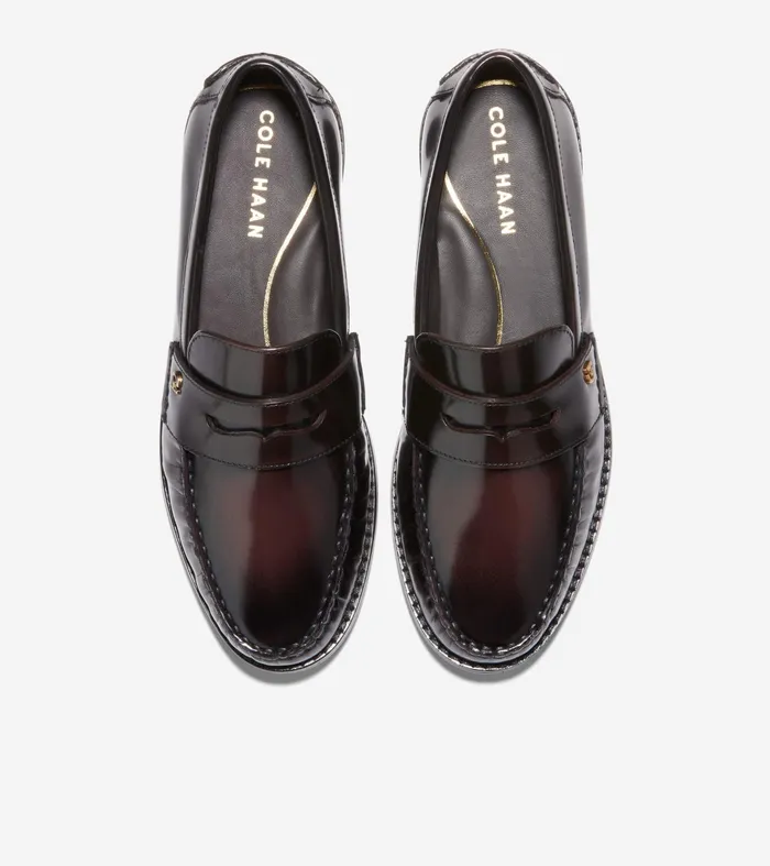Women Lux Pinch Penny Loafer Deep Burgundy Cole Haan Loafers and Drivers